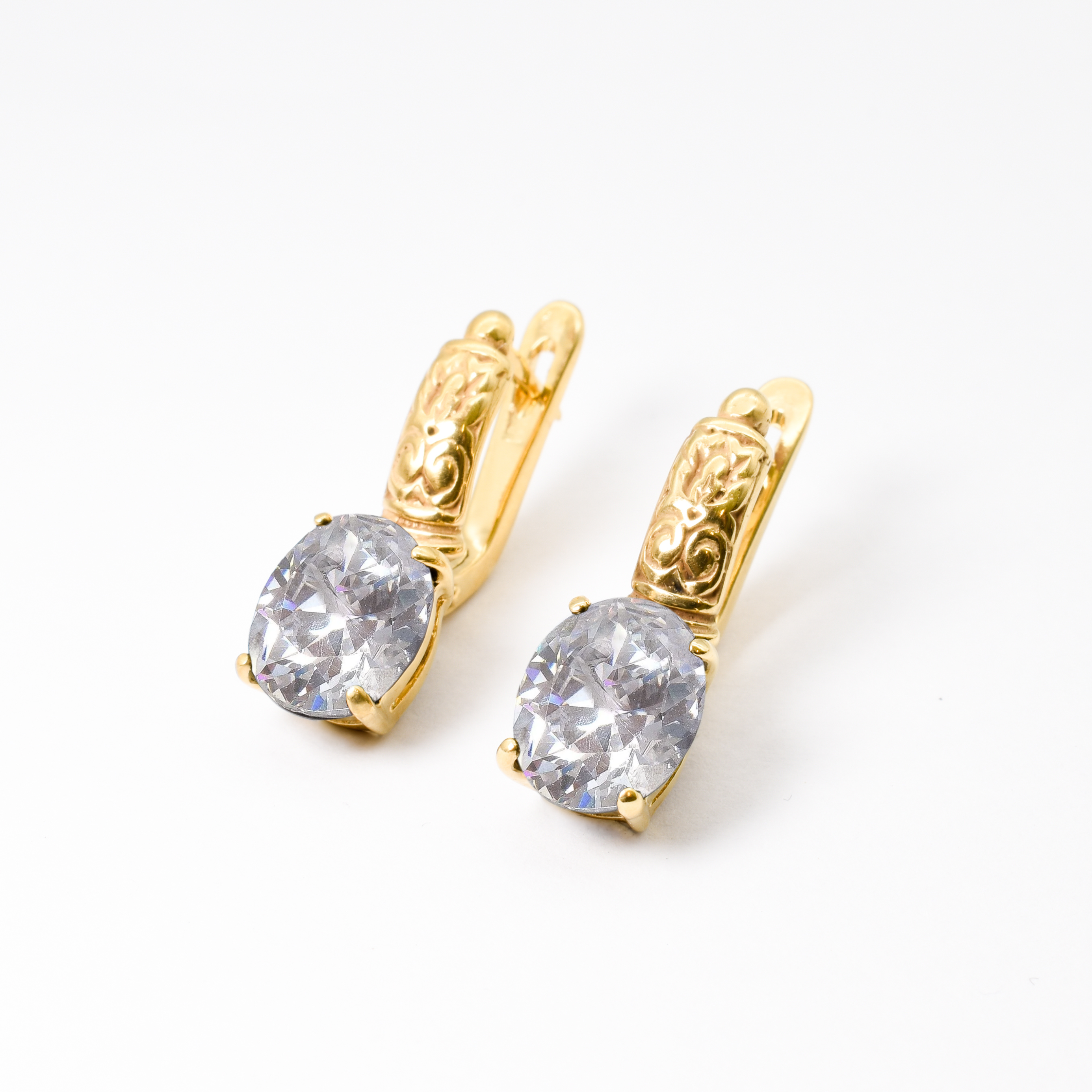 Drop Diamond Earrings - Sparkly Tribal Earrings - Vintage Boho Earrings