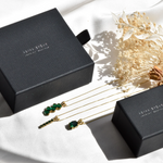 Ideal gifting ideas, Adina Stone Jewelry comes in a luxury cardboard box ready for gifting, green sustanable jewelry box.