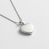 Silver Heart Necklace - Valentines Gift For Her - Love Heart Pendant