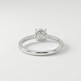 1 Carat Pavé Diamond Ring - Solid White Gold Ring - Diamond Engagement Ring