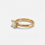 1 Carat Princess Cut Diamond Ring - Solid Gold Ring - Solitaire Engagement Ring
