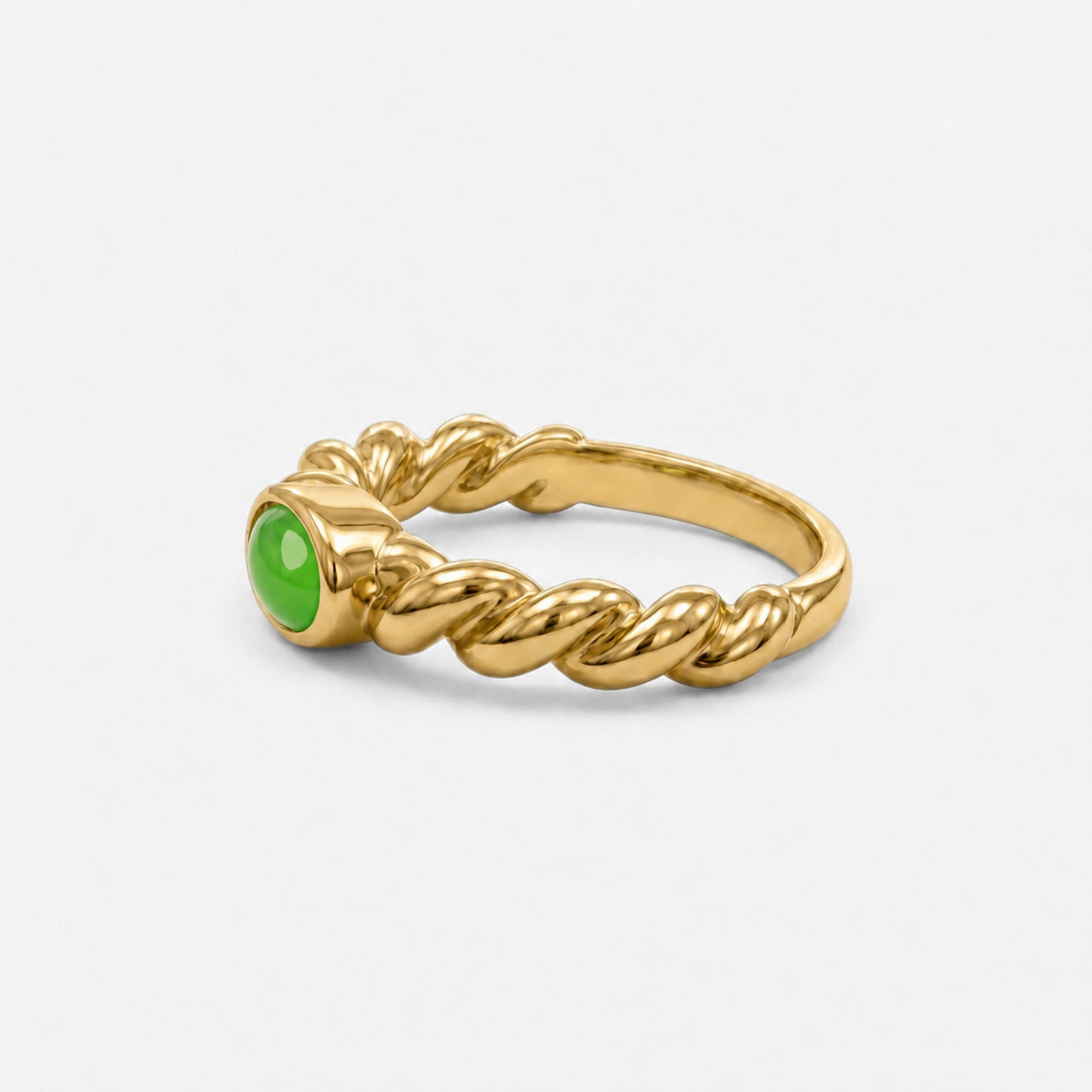 Adina Stone material options for 925 Sterling Silver, 18K Yellow Gold Vermeil, 18K White Gold Vermeil, 18K Rose Gold Vermeil.