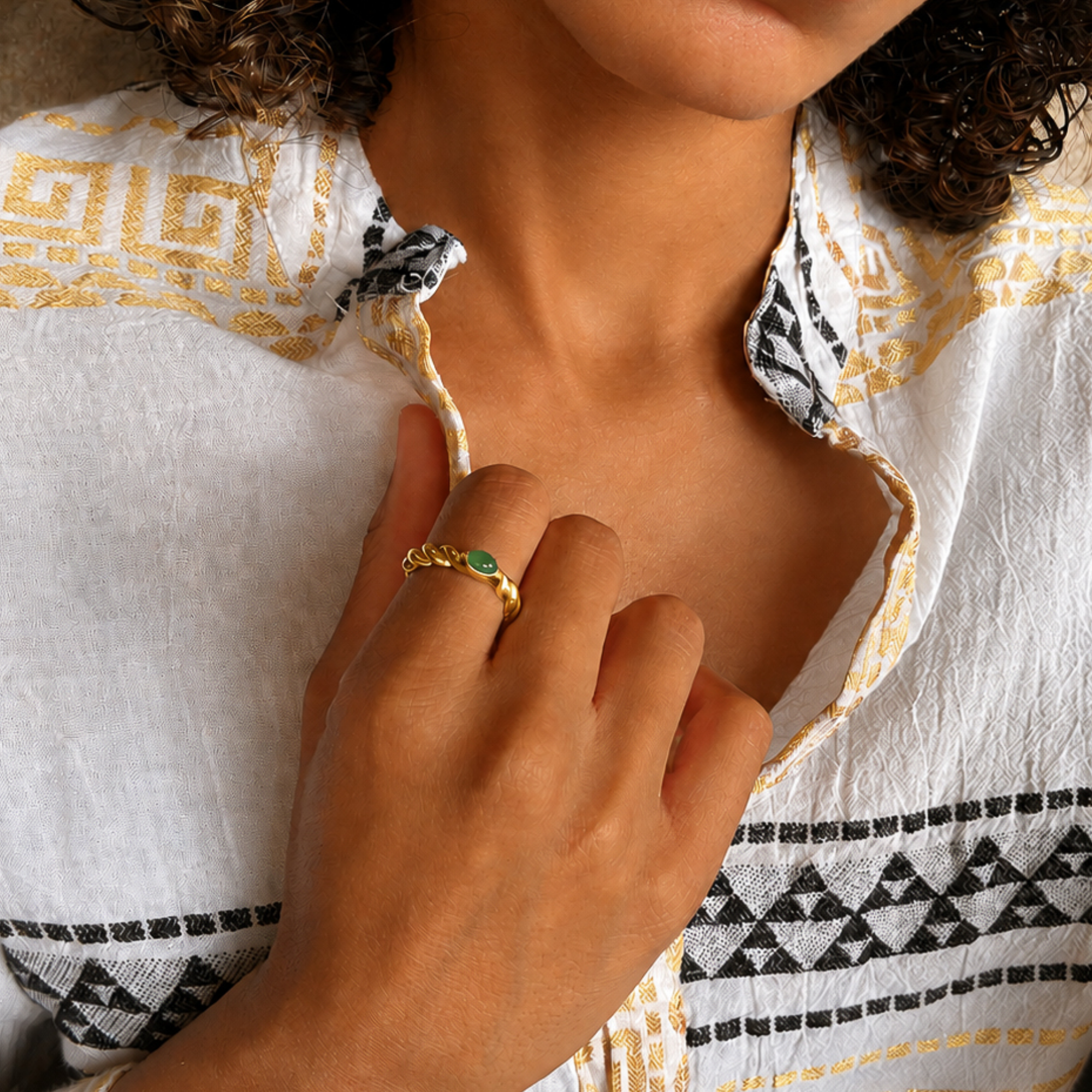Ideal gifting ideas, Adina Stone Jewelry comes in a luxury cardboard box ready for gifting, green sustainable jewelry box.
