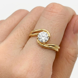 Certified 1 Carat Natural Diamond - Solid 14k Gold Ring - Natural Solitaire Diamond