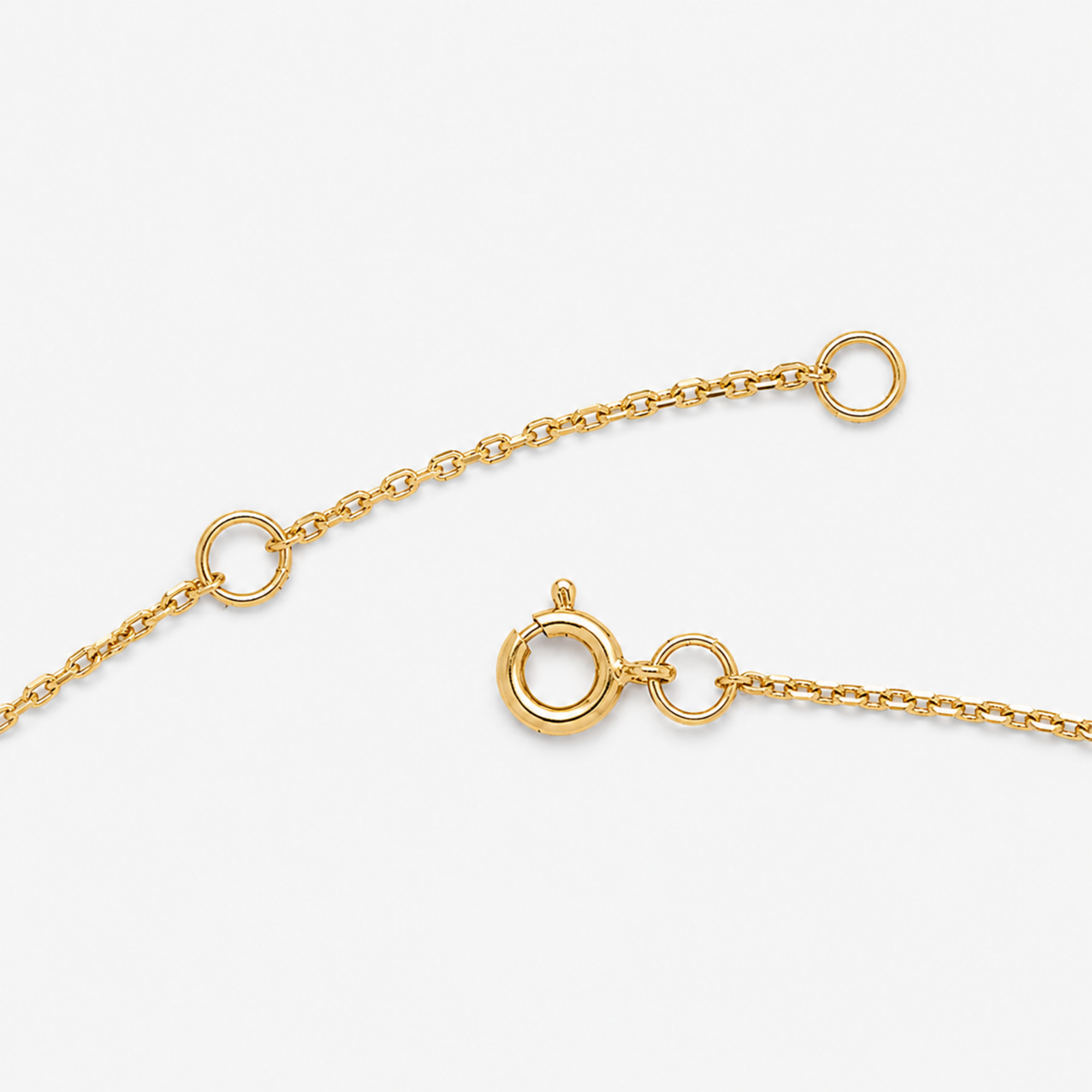 Solid 14k yellow gold necklace with prong-set natural white diamond April birthstone, ideal birthday gift