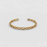 Stacked 18k gold vermeil mariner chain bracelet — anchor link, everyday luxe, perfect birthday gift.