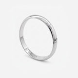 Domed Hinged Bangle Bracelet - Polished 18k Gold Vermeil Bangle - Modern Minimalist Jewelry