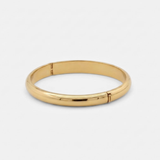 Domed Hinged Bangle Bracelet - Polished 18k Gold Vermeil Bangle - Modern Minimalist Jewelry
