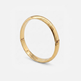 Gold Hinged Bangle, Polished 18k Gold Vermeil Bracelet, Modern Everyday Jewelry made in 18k Gold Vermeil. Ideal for everyday wear and perfect for birthday gifting and special occasions.