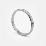 Domed Hinged Bangle Bracelet - Polished 18k Gold Vermeil Bangle - Modern Minimalist Jewelry