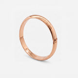 Domed Hinged Bangle Bracelet - Polished 18k Gold Vermeil Bangle - Modern Minimalist Jewelry