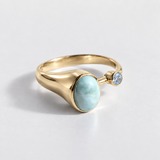 Adina Stone material options for 925 Sterling Silver, 18K Yellow Gold Vermeil, 18K White Gold Vermeil, 18K Rose Gold Vermeil.