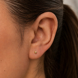 14K Solid Gold Ball Stud Earrings - 3mm Ball Studs - Dainty Everyday Jewelry