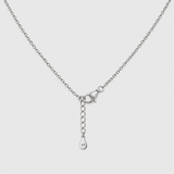 Black Mother of Pearl Clover Necklace - Double Clover Pendant - Four Leaf Clover Necklace