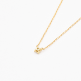 Genuine Blue Diamond Necklace – 14k Solid Gold Necklace – Real Gold Blue Diamond Dainty Necklace