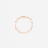 CERTIFIED Diamond Gold Ring - Solid 14k Rose Gold Ring - Dainty Diamond Engagement Ring