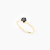CERTIFIED Real Sapphire Ring - Solid 14k Gold Ring - Genuine Sapphire Engagement Ring