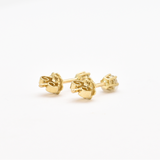 Genuine Diamond Studs - Solid Gold Diamond Earrings - Dainty Diamond Studs
