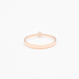 CERTIFIED Real Diamond Ring - Solid 14k Rose Gold Ring - Genuine Diamond Engagement Ring
