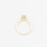 CERTIFIED 1 Carat Diamond Ring - Solid 14k Gold Ring - Real Diamond Engagement Ring