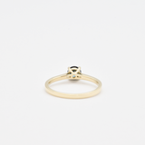 Certified Blue Diamond Gold Ring - Solitaire Blue Diamond Ring - Real Solid 14k Gold