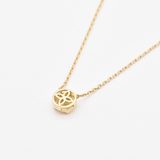 CERTIFIED Natural Diamond Necklace – 14k Solid Gold Necklace – Real Gold Diamond Dainty Necklace