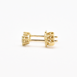 Genuine Diamond Studs - Solid Gold Diamond Earrings - Dainty Diamond Studs