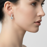 Sparkly Diamond Earrings - Drop Diamond Earrings - Elegant Vintage Earrings