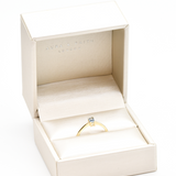 Blue Baguette Gold Ring - Solid 14k Gold Ring - Classy Real Topaz Ring
