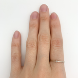 Certified Diamond Solitaire Ring - Real Solid 14k White Gold Ring - Dainty Diamond Gold Ring