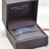 Real Diamond Ring - Solid 14k White Gold Ring  - Diamond Promise Ring