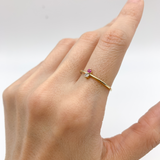 Certified Diamond Ring - Solid 14k Gold Ring - Real Ruby Ring