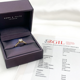 CERTIFIED 1 Carat Diamond Ring - Solid 14k Gold Ring - Real Diamond Engagement Ring