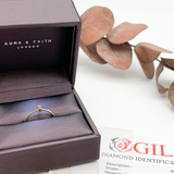 Certified Diamond Ring - Solid 14k Gold Ring - Real Ruby Ring