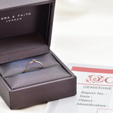 Genuine Sapphire Ring - Real 14k Rose Gold Ring - Dainty Solitaire Ring