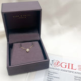 Diamond White Gold Necklace - Certified Diamond Necklace - Solid Gold Necklace