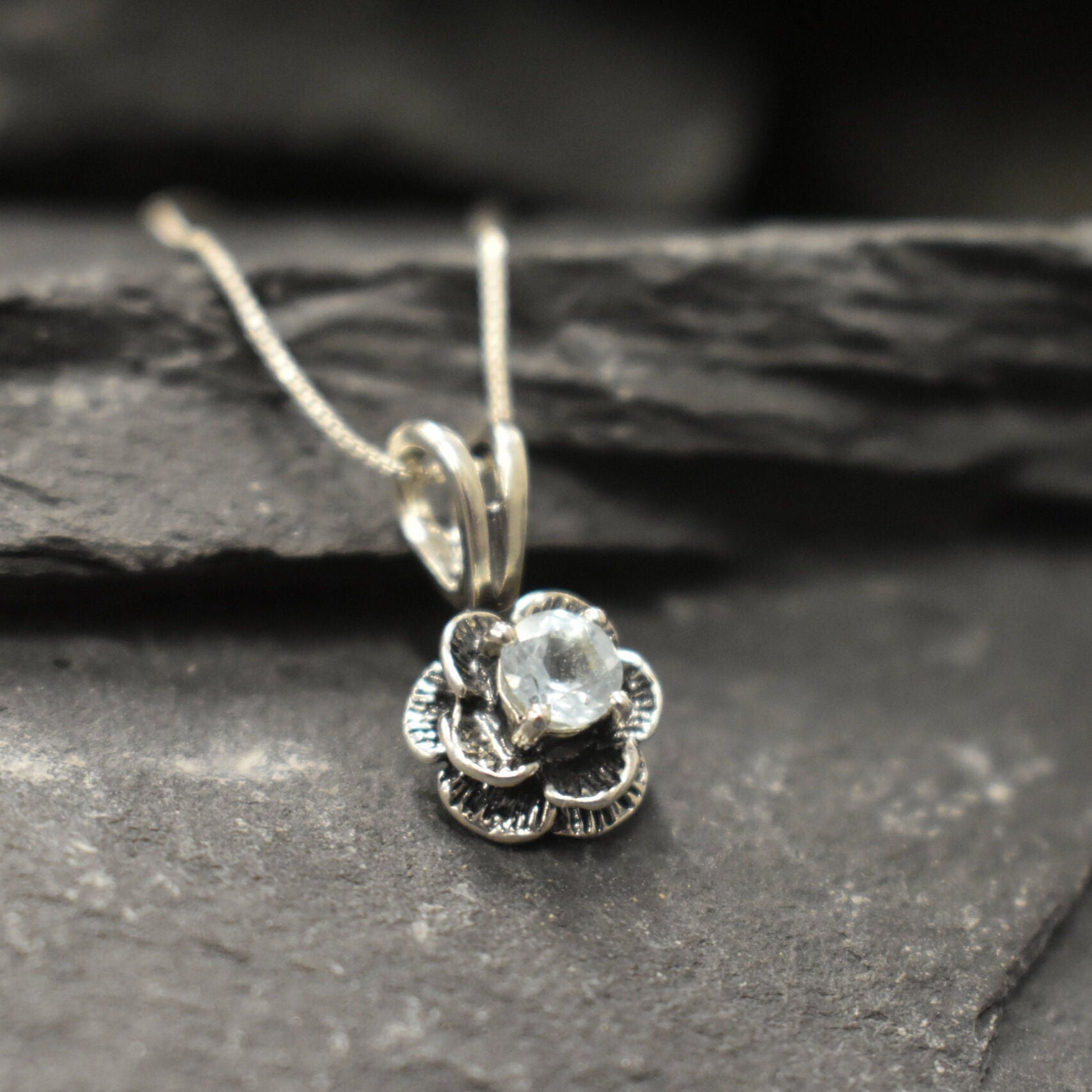 Blue Topaz pendant perfect for thoughtful birthday gifts or romantic events