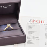 CERTIFIED 1 Carat Diamond Ring - Genuine Diamond Engagement Ring - Real 14k Solid Gold Ring