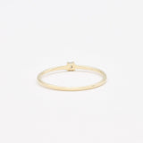 Certified Natural Diamond Ring - Solid 14k Gold Ring - Real Dainty Diamond Ring