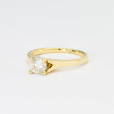 Certified Diamond Engagement Ring - 1 Carat Diamond Ring - Solid Gold Diamond Ring