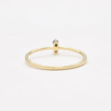 Diamond Gold Ring - Genuine Blue Diamond Ring - Solid Gold Ring