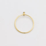 Diamond Gold Ring - Genuine Blue Diamond Ring - Solid Gold Ring