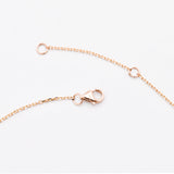 Real Gold Opal Necklace - Dainty Opal Necklace - Rose Gold Opal Necklace