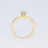 Genuine Diamond Ring - Diamond Engagement Ring - Classy Solid Gold Ring