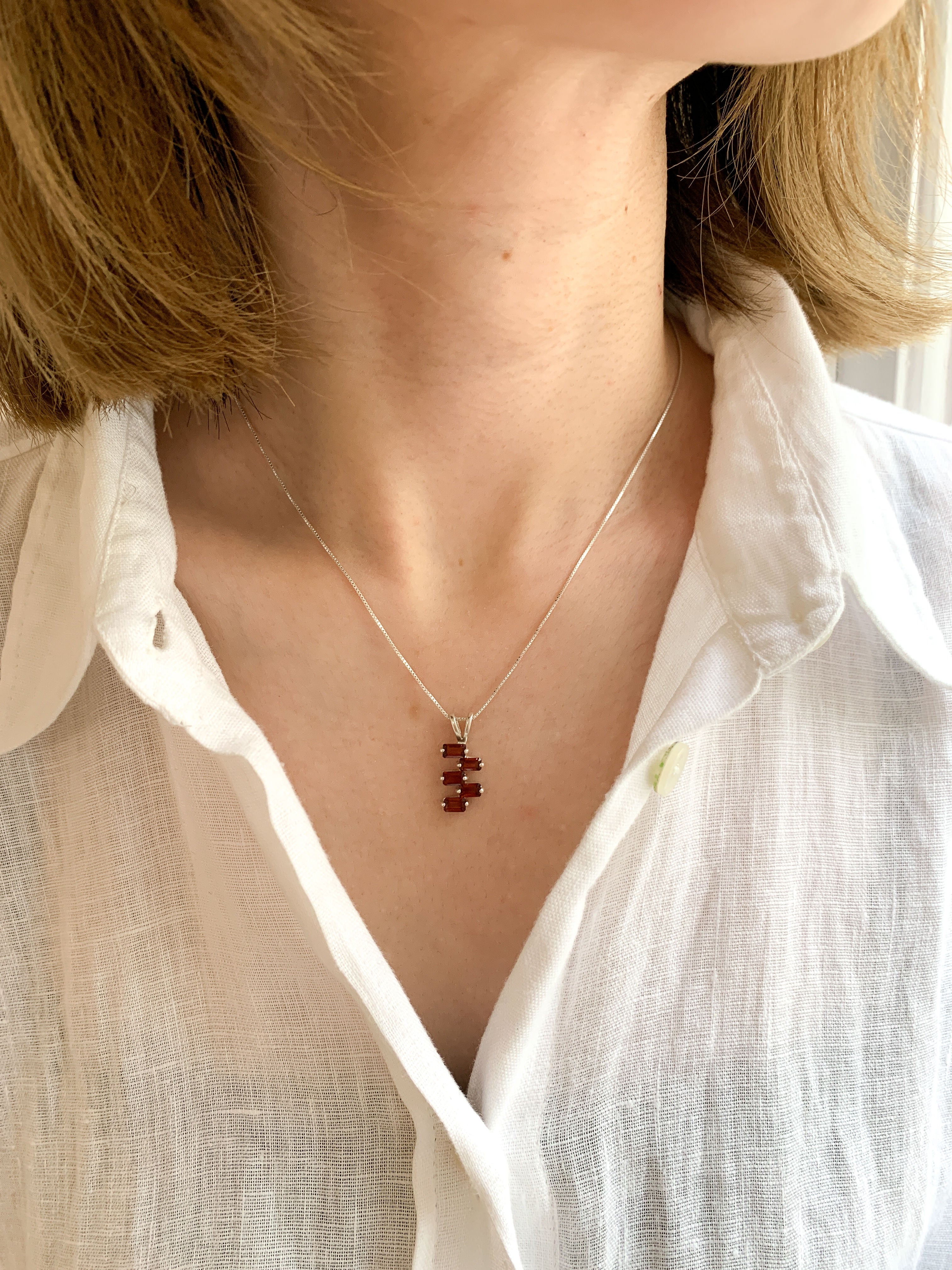 Garnet necklace for meaningful birthday, graduation, or milestone gifts