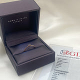 Dainty Diamond Rose Gold Ring - Certified Real Diamond Ring - Solid 14k Rose Gold Diamond Ring