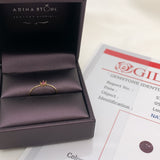 Certified Real Ruby Ring - Solid 14k Gold Ruby Ring - Dainty Solitaire Gold Ring