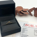 Certified Real Diamond Ring - Solid 14K White Gold Diamond Ring - Dainty Brilliant Engagement Ring