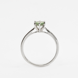 Green Sapphire Ring - Genuine Sapphire Ring - Real Gold Sapphire Ring