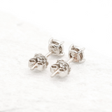 Real Diamond Studs - Certified Diamond Earrings - Solid Gold Diamond Earrings